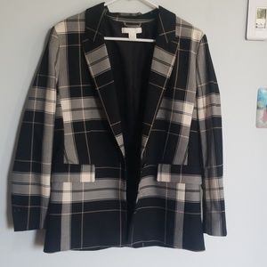 H&m blazer plaid